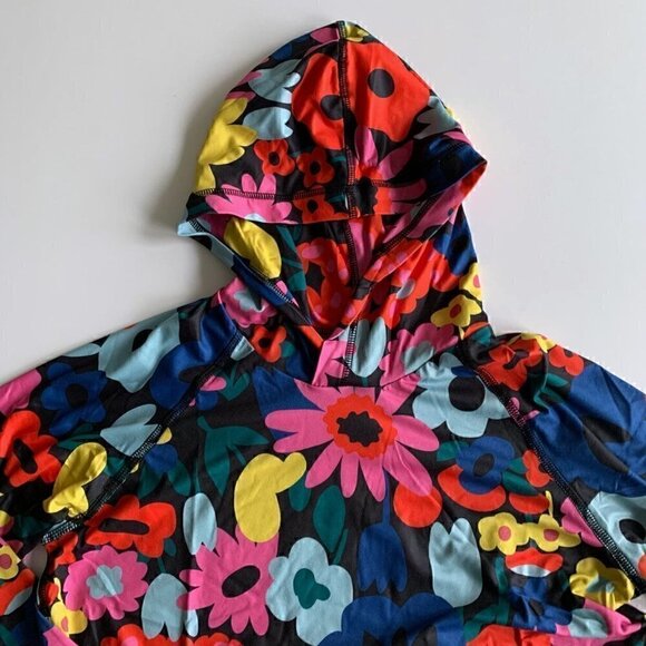 NEW Hanna Andersson Girl UV Black Floral Hoodie  12 Years 150 Cm - Picture 3 of 10